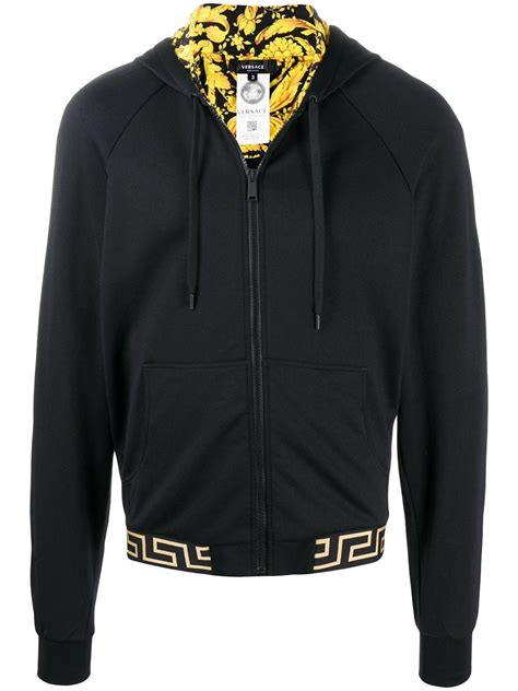 versace pullover hoodie|Versace zip up hoodie.